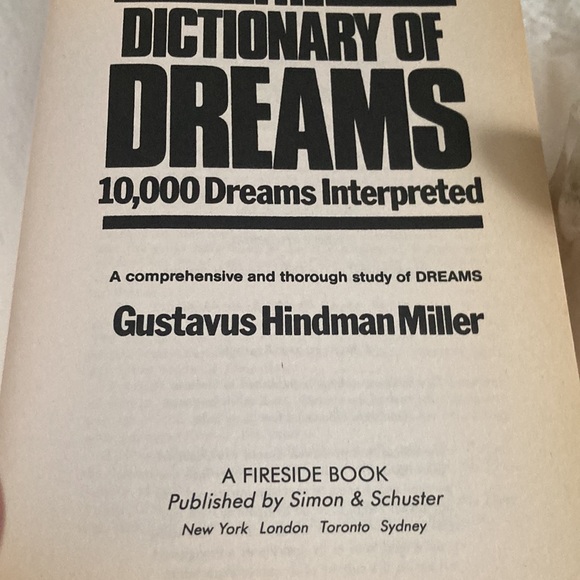 “The Dictionary of Dreams” by Gustavus Hindman Miller - Picture 7 of 7